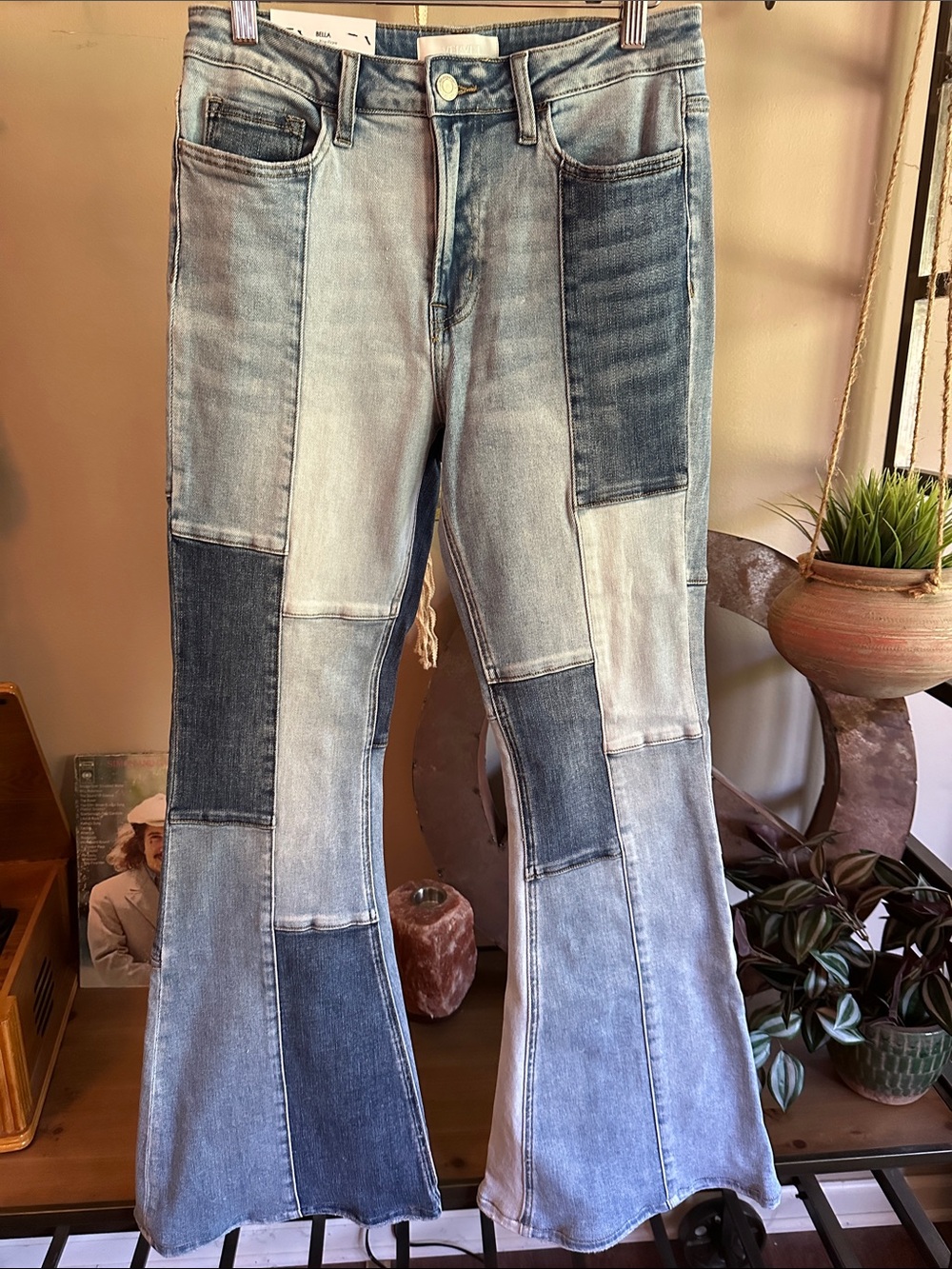 Vervet Patchwork Flare Jeans